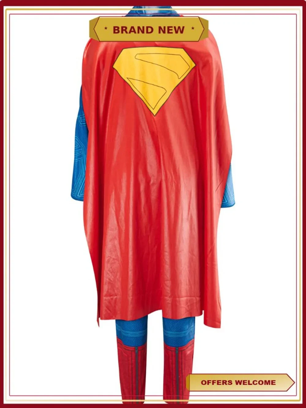 Rubies Superman Muscle Chest Halloween Costume Boys Size L 10/12